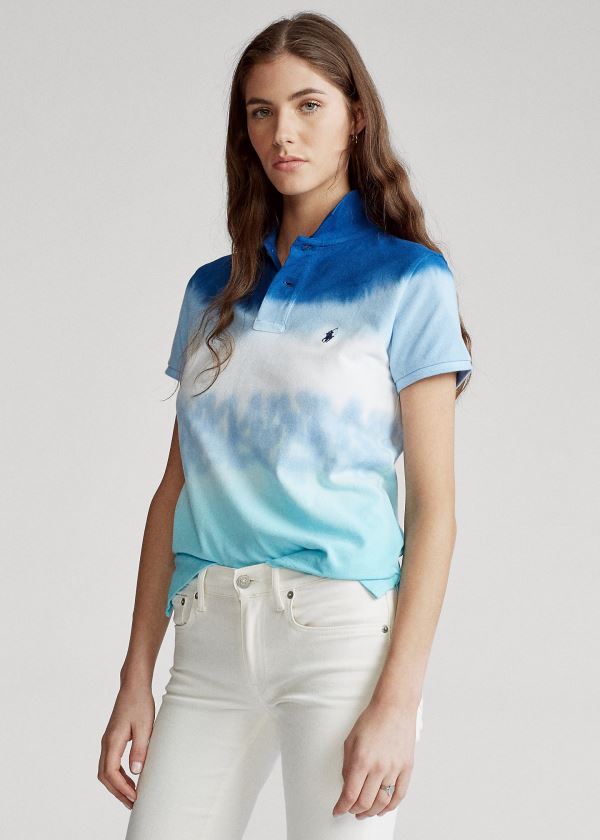 Women's Polo Ralph Lauren Tie-Dye Polo Shirts | 643105LIG